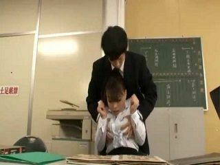 Fucking Japanese Boss Gets Horny in Office with Nippon Employee