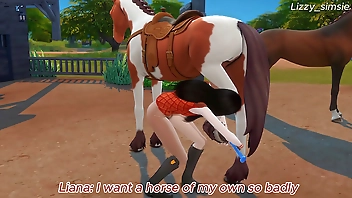 Asian girl being penetrated in both holes - sims 4 - 3D animation