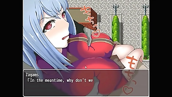 Blue haired woman in Married kn shitori new rpg hentai game gameplay