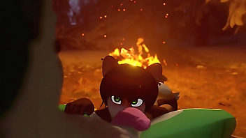 Furry gostosa mamando gostoso no pau