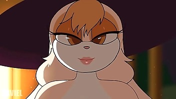 Vanilla the rabbit being a sexy witch