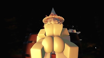 2 witch sluts get creampied