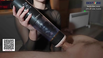 A bright evening orgasm with the help of Bestvibe StormCup!