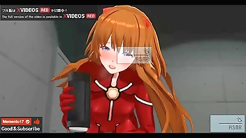 Uncensored Hentai animation Asuka Footjob and Jerk Off Instruction ASMR Earphones recommended.