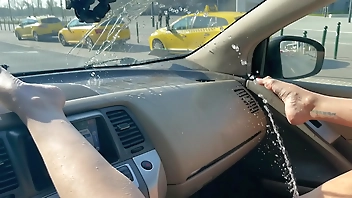 Jordan SQUIRTING river in my Car 4K multi cam