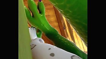 Dragon fucks white leopard