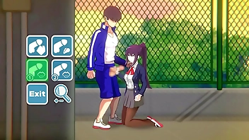 Cute college lady having sex with a man in 7 days girlfriend new hentai game