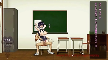 Pretty college lady having sex with a man in Breeding log new hentai game gameplay