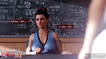 Futa3DX - Mistress Teacher User Her Skills To Fuck Cute Futa Blonde