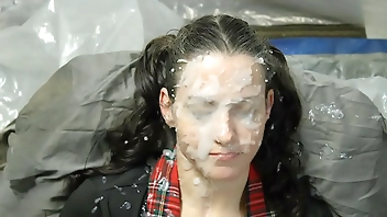 Homemade fake bukkake 8