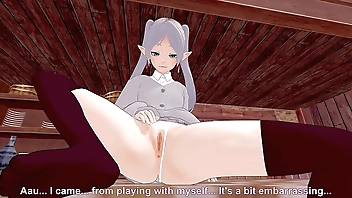 [Sousou no Frieren] Фрирен решила подработать в бардели, она страстно скачет на члене клеента и наслаждается этим! ~ (Неполная версия)