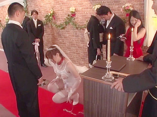 Jizz-soaked Nippon brides banged on their wedding day!