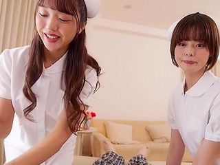 Japanese Hotties in Medical Nippon Uniforms Fuck and Blow Patient's Dick for XXX Orgasms!