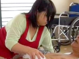 Sex with Old Geezer in Tokyo with Nippon Busty Caregiver & Thai XXX Porn