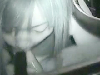 Japanese Sex Doll Sucks Big Dick Outdoors